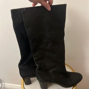 Jcrew pull on leather boots